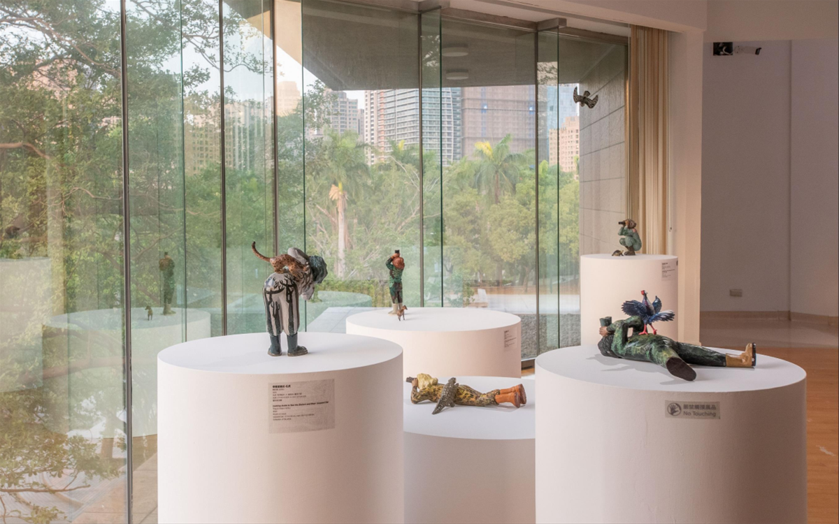 高美館《透景線》展場一隅，圖為藝術家陳廷晉作品