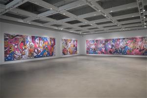 8_《奔跑吧！快樂—莊明旗創作個展》展場一隅。