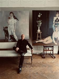 英國藝術家馮．沃爾夫於工作室（Photo by Nick Knight）