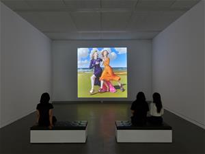 藝術家馮．沃爾夫除專注AI與油畫融合的實踐，也投入數位創作，讓畫中人物彷彿「活」了起來。